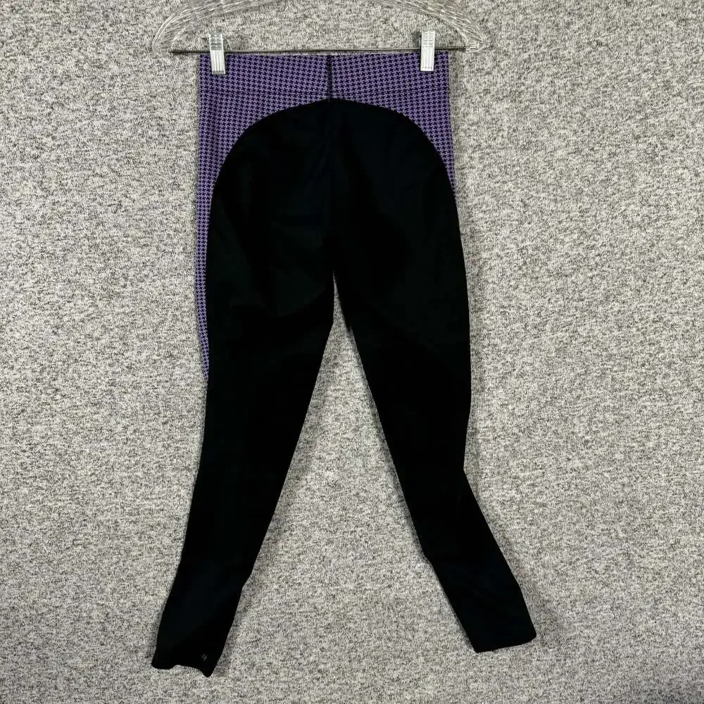 Kerrits Women's Size Small Black / Purple Skinny Leg Equestrian Pants